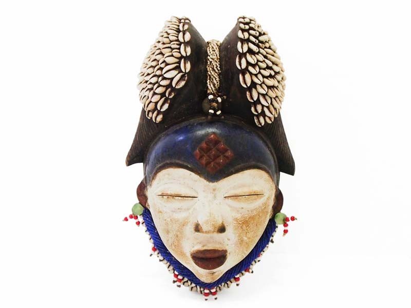 Punu Mask with Cowrie Shells - 1